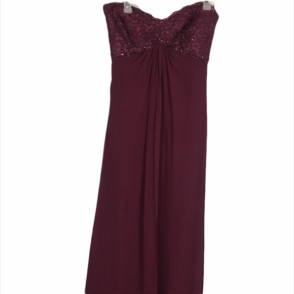 Tadashi Strapless Gown Size 10 - Picture 3 of 9